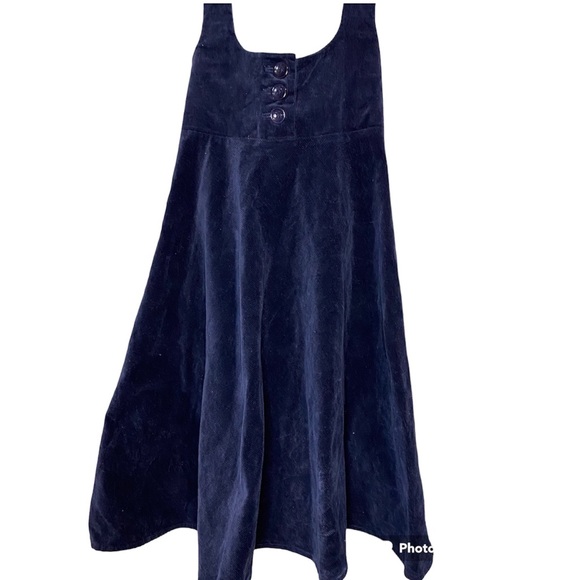 Aida Zak London Women's Modcloth Natalia Navy Blue Corduroy Skirt Size M - Picture 4 of 14